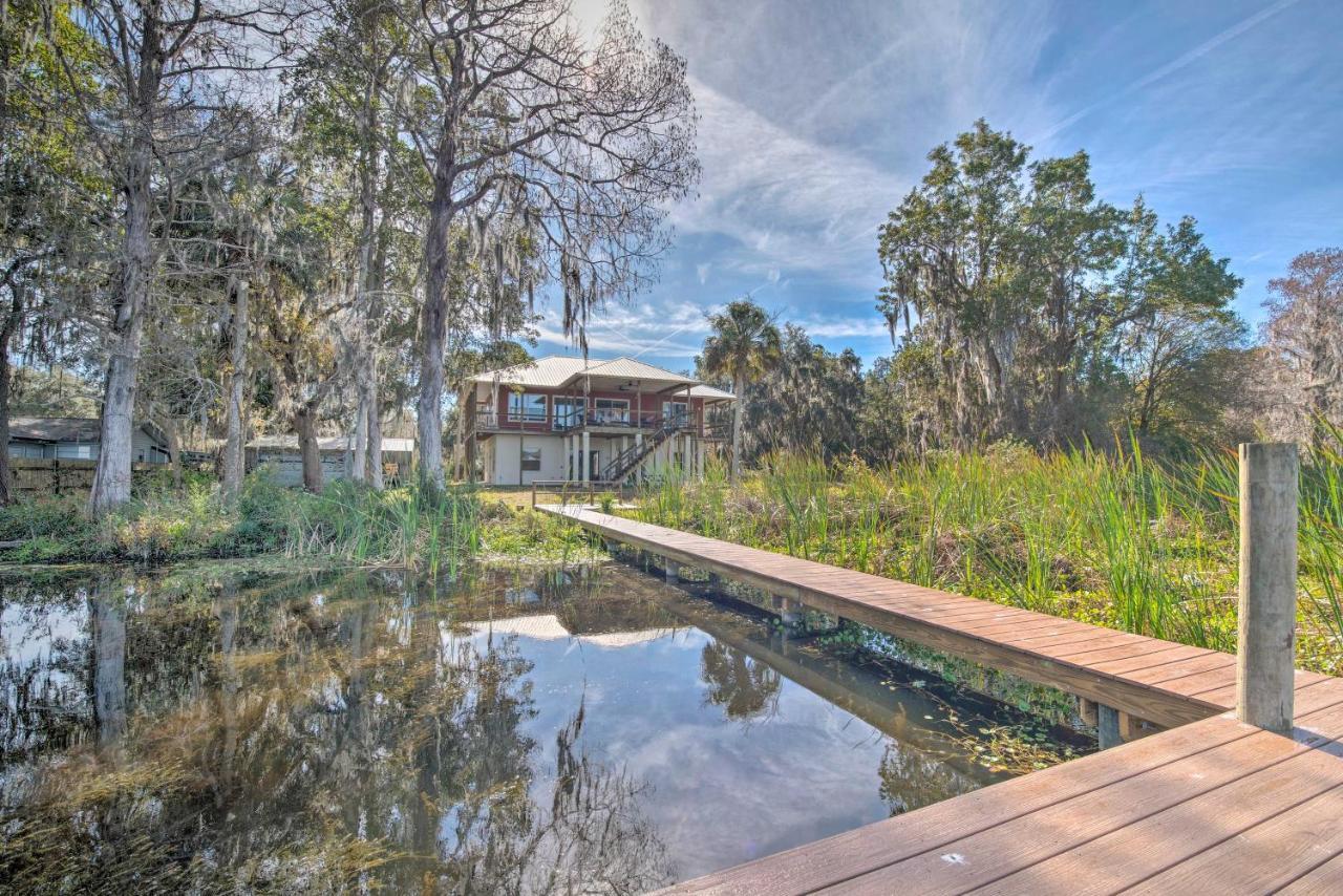 Lakefront Crystal River Home With Private Dock! Εξωτερικό φωτογραφία